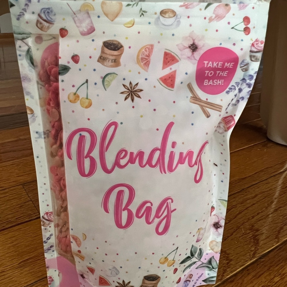 Pink Zebra Blending Bag with Pink and White Design